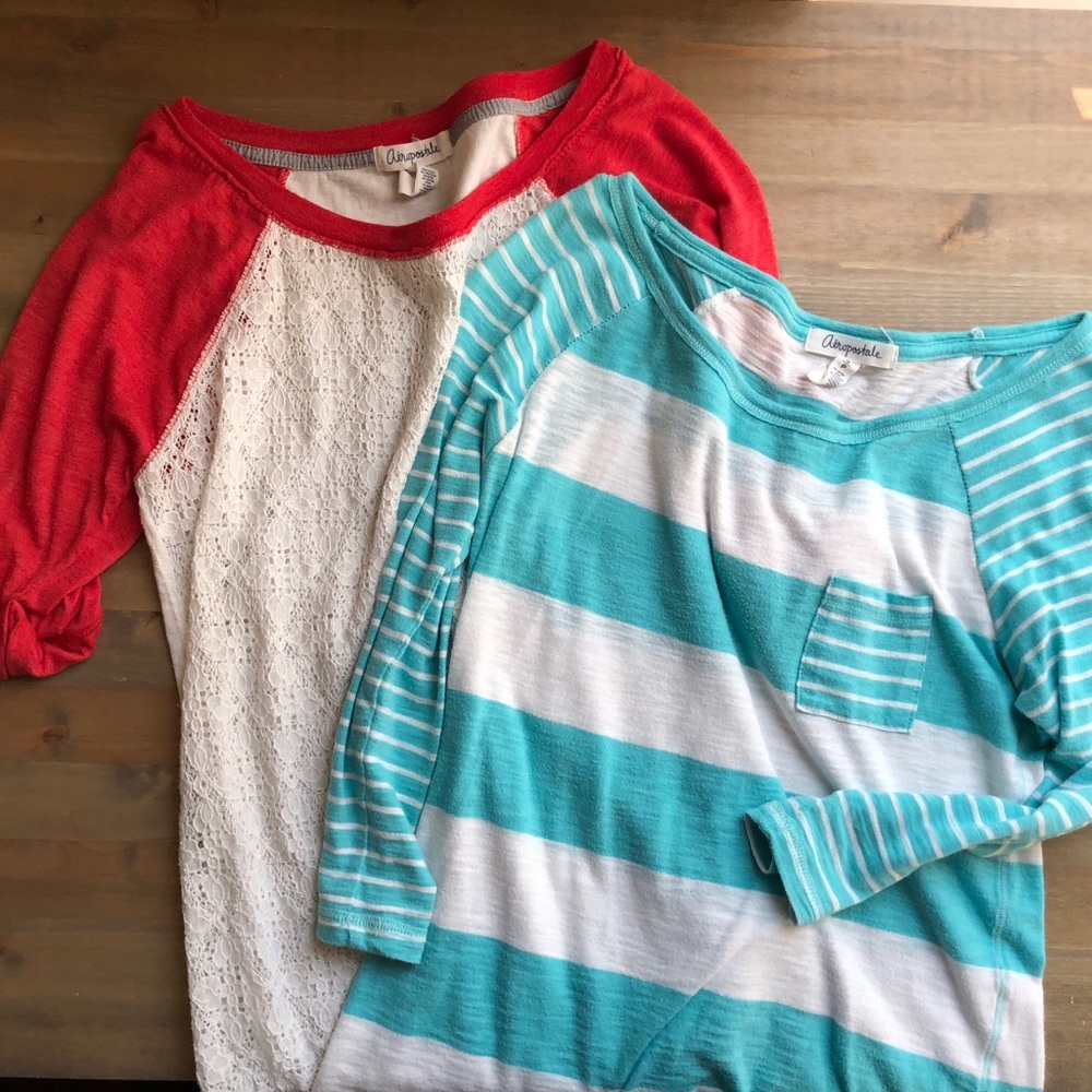 Aeropostale 3/4 sleeve tops
